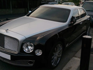 This Bentley Mulsanne is available for hire anywhere in UK.
