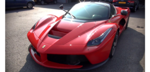 This Ferrari Laferrari is available for hire anywhere in UK.
