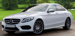 This Mercedes C Class is available for hire anywhere in UK.