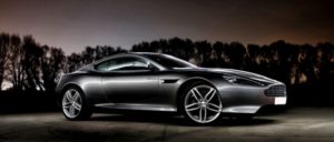 This Aston Martin Virage is available for hire anywhere in UK.
