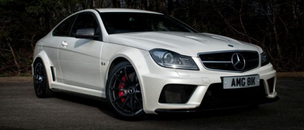 This Mercedes C63 AMG is available for hire anywhere in UK.