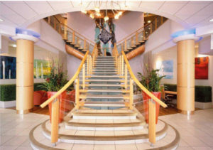 Beautiful stairways to the Bolton White's Hotel Wedding Venue for Asian Weddings.