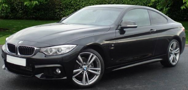 This BMW 4 Series is available for hire anywhere in UK.