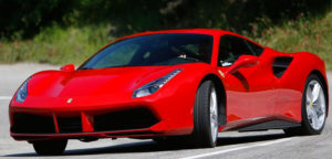 This Ferrari 488 is available for hire anywhere in UK.
