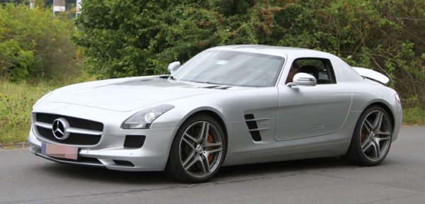 This Mercedes SLS Class is available for hire anywhere in UK.
