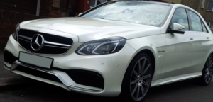 This Mercedes E63 AMG is available for hire anywhere in UK.