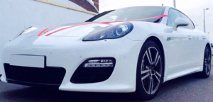 This Porsche Panamera is available for hire anywhere in UK.